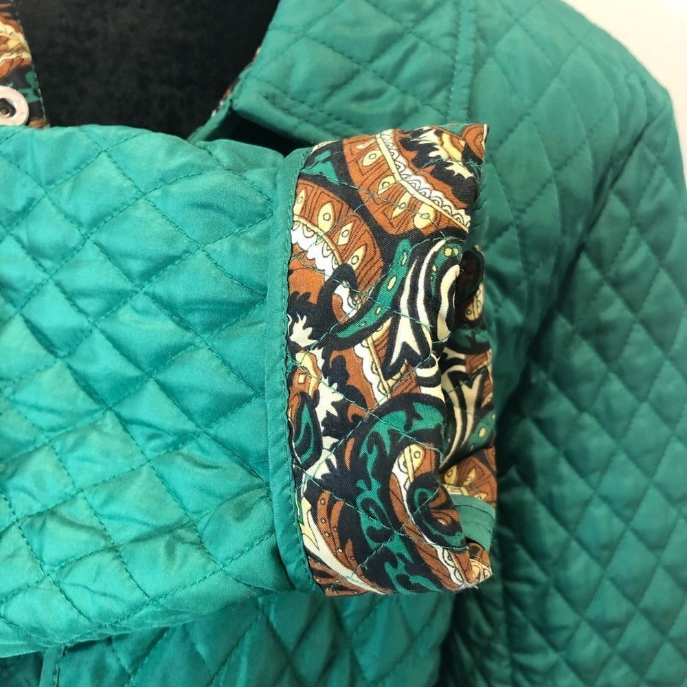 Briggs New York green lined snap front jacket - Picture 4 of 11